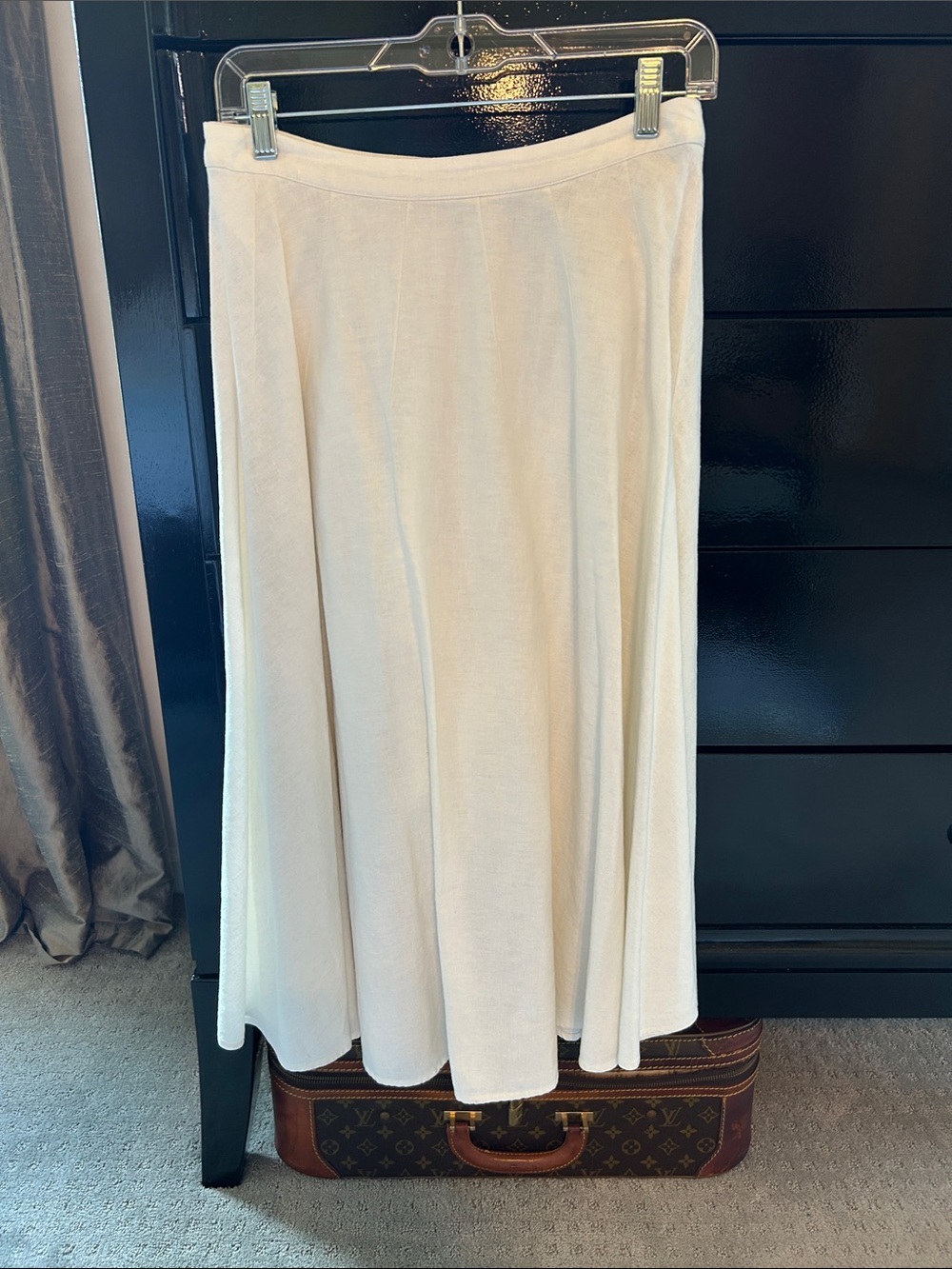 Who What Wear Cream Linen Skirt Size 4